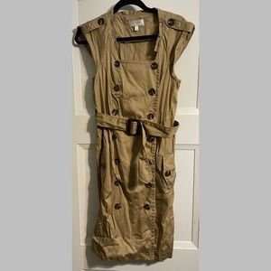 Tan Trench Coat Dress